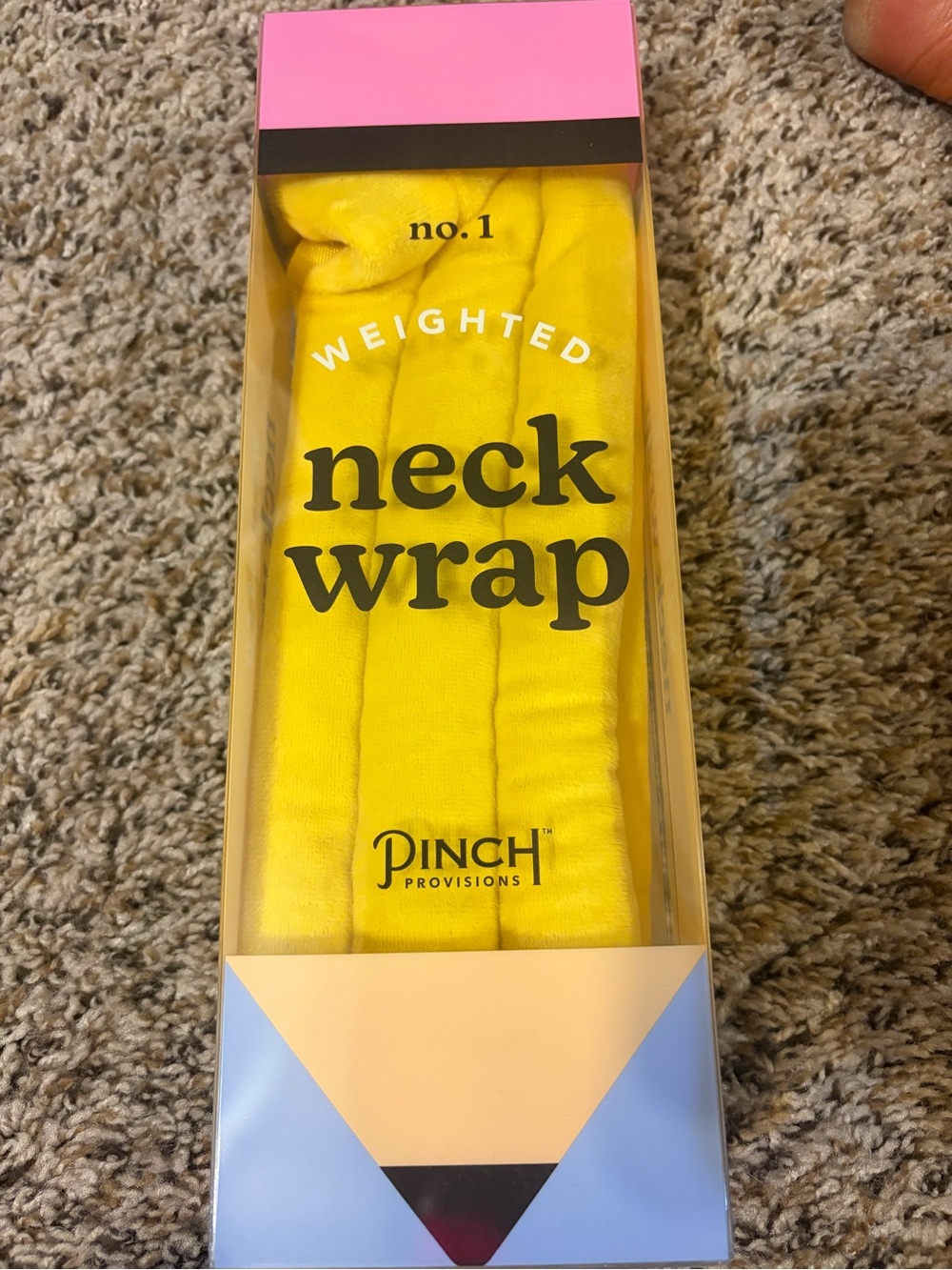 Yellow Weighted Neck Wrap - No.1